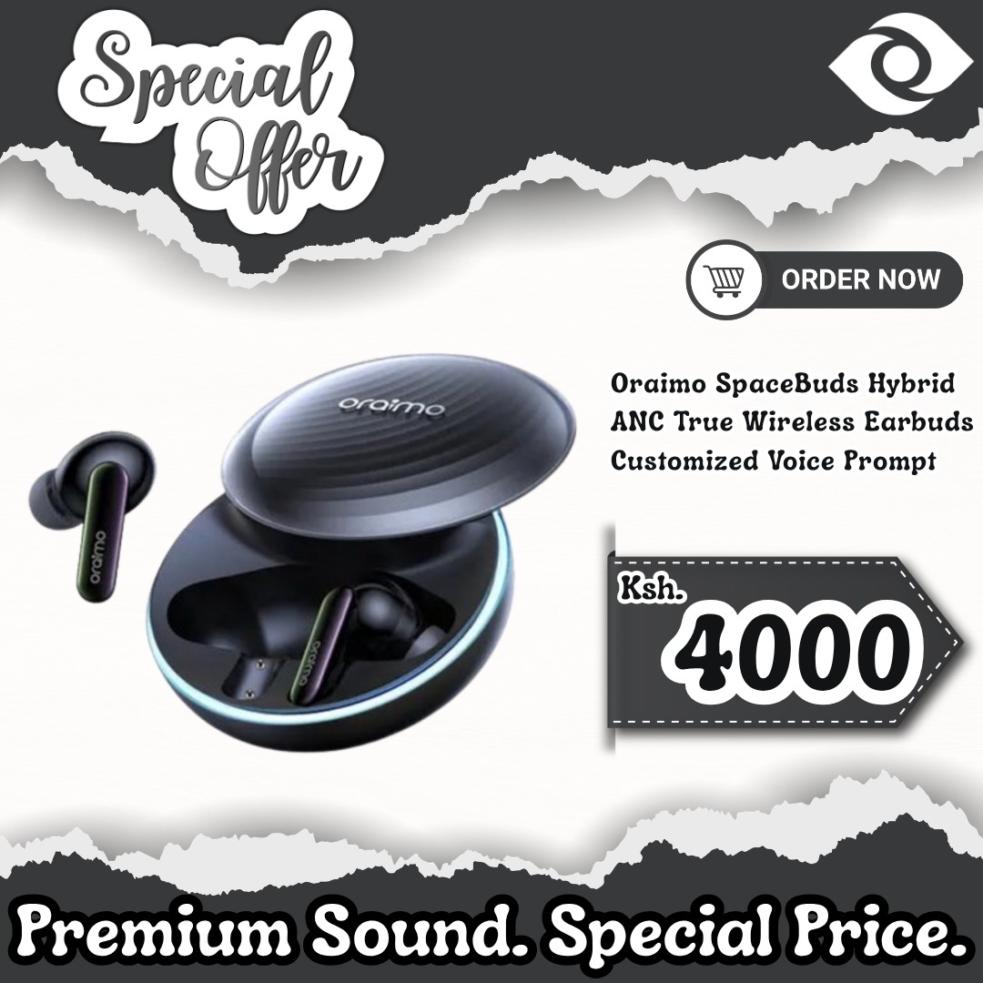 Upgrade your tech for less with our limited special offers on Oraimo accessories.
📍 Visit us at Shop 24, Mwana Africa House
(Opposite Jeevanjee Gardens – Nairobi CBD)
More tech accessories available in store.

#NairobiTech #TheLakeRising #Nikokadi #TechDeals