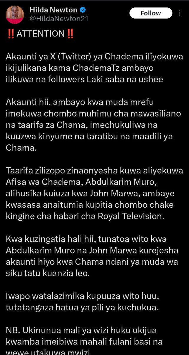 Mwaka huu kila kitu kinawaendea kushoto. Si mlifungua page mpya nyie na kuwaambia watu waifollow kwa wingi? 

Haya ngoja tuone hizo hatua mtakazo chukua😂😂😂😂😂.