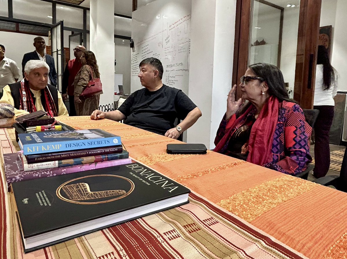 abumetha's tweet photo. An afternoon exceptionally well spent with two national treasures - Shabana Azmi and Javed Akhtar. @AzmiShabana @Javedakhtarjadu 

Icons of art, intellect, and expression, their presence and insights made the interaction truly enriching and inspiring.

Thank you for your visit, and wishing you a memorable Nagaland experience.

Nagaland is honoured.