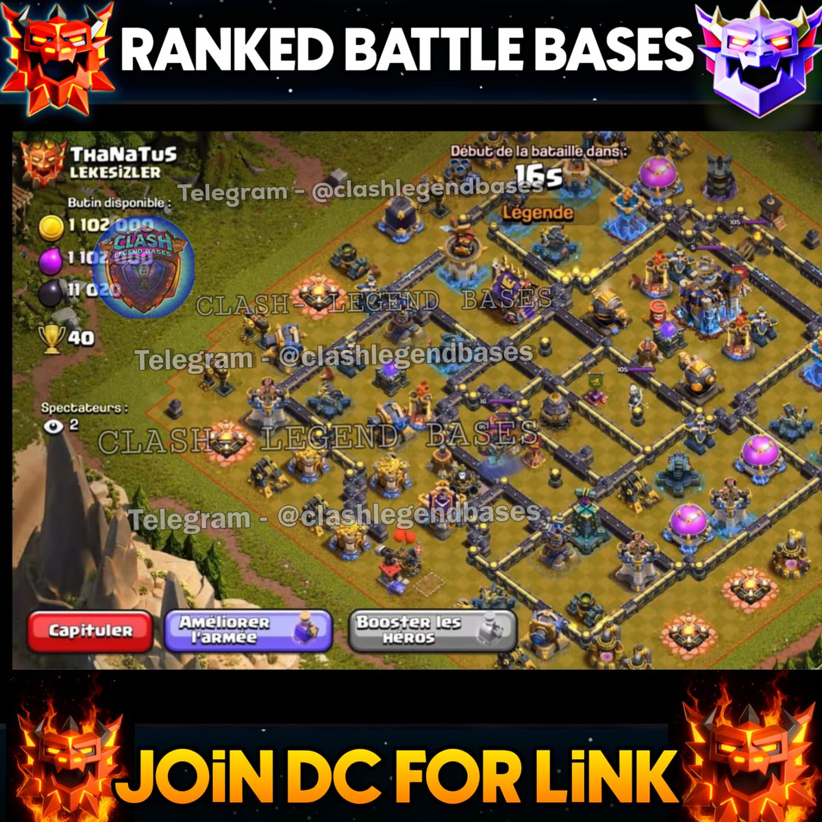 Clash- Legend Bases tweet media