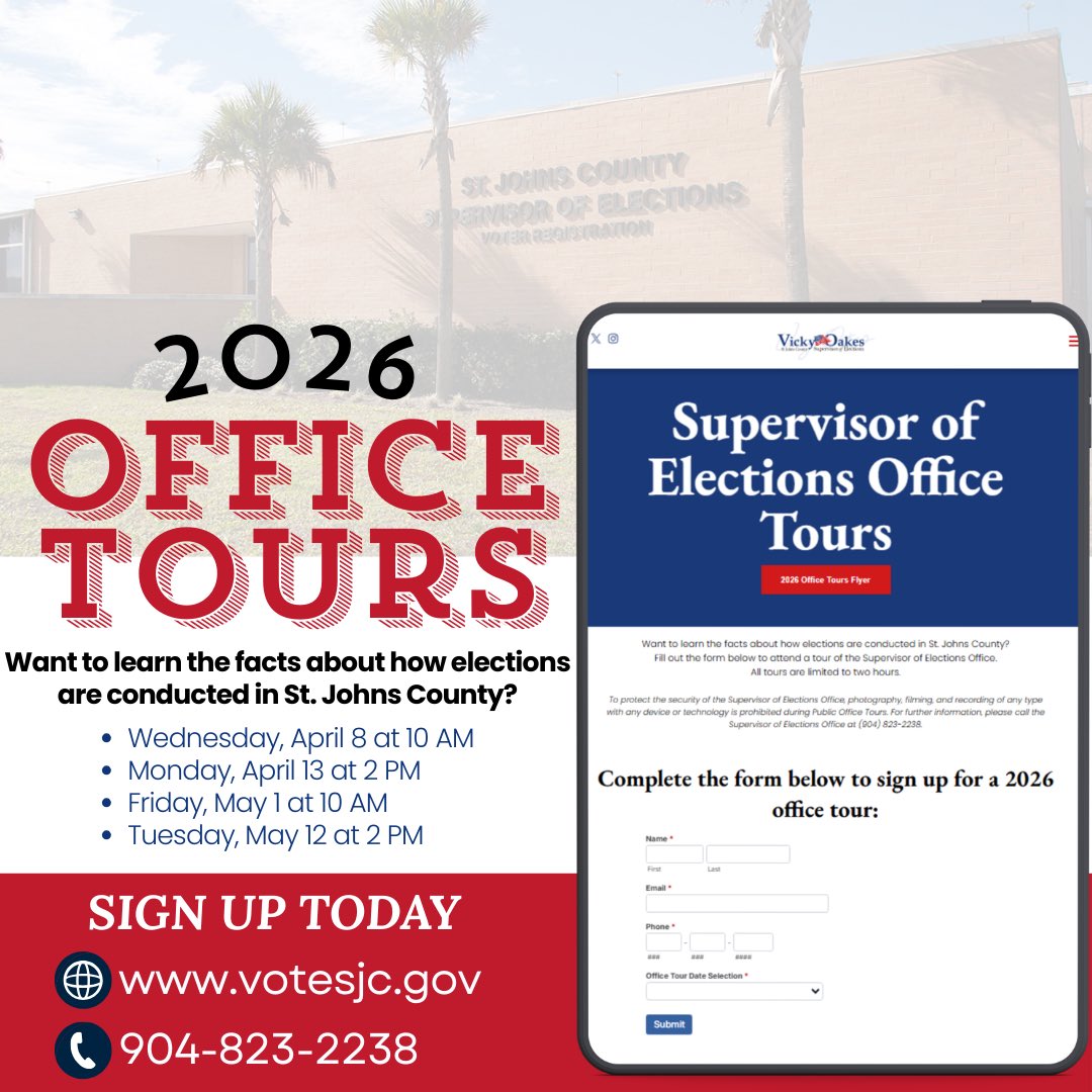 St. Johns County Supervisor of Elections tweet media