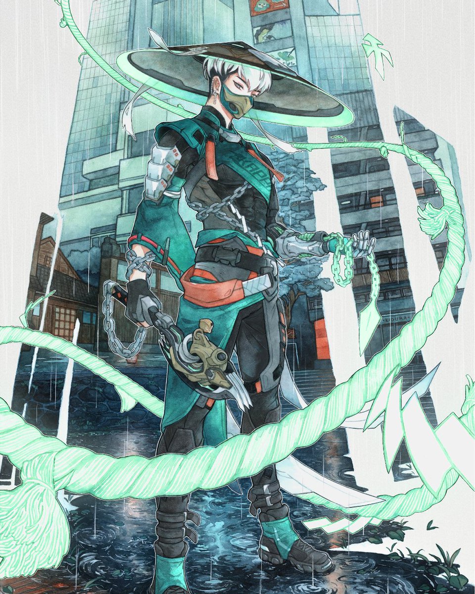 OverwatchFR's tweet photo. Qui aurait pensé que quelqu’un d’aussi énigmatique puisse avoir autant d’aura ? ⛓️ 

Chapeau bas à @Kidurarara pour son incroyable illustration de notre nouveau héros de soutien, Mizuki ! Montrez-nous à quel point vous aimez Mizuki en publiant votre propre #OverwatchFanArt 🎨 https://t.co/bn4IBlWnkN