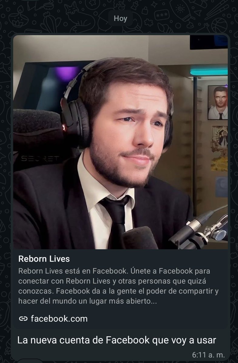 REBORNATlON's tweet photo. Buenos Días/Tardes Trajeados ✨
Reborn tiene nuevo Facebook para que vayan a seguir la página 👔
https://t.co/Ngp6iIhLTC https://t.co/dgL4fozfdd