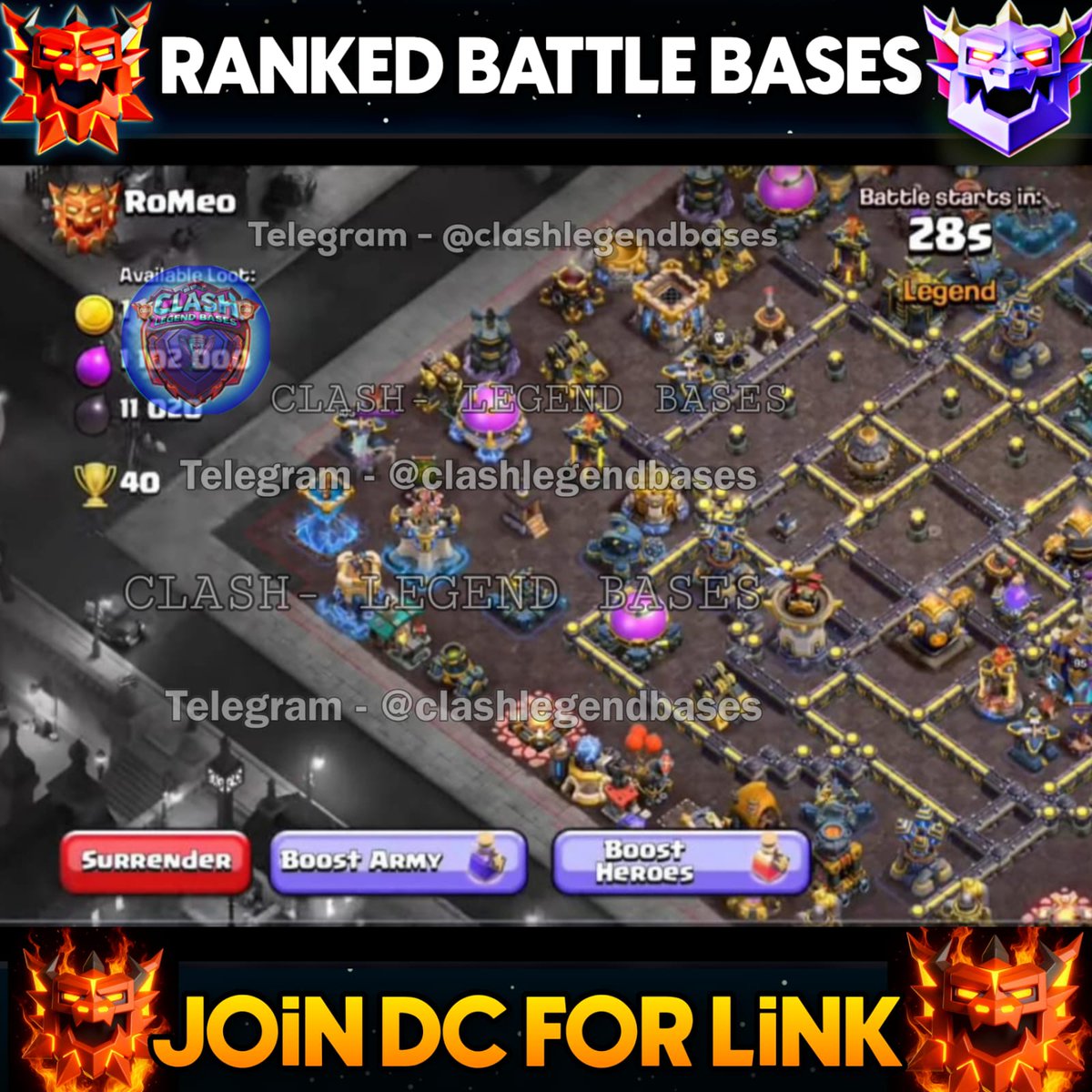 Clash- Legend Bases tweet media