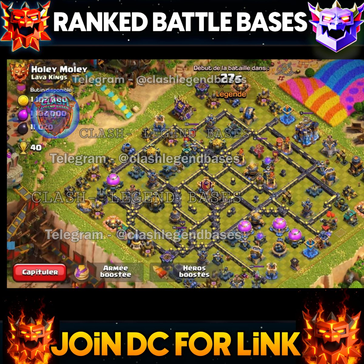 Clash- Legend Bases tweet media