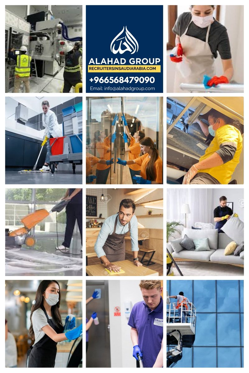 AlahadGroup's tweet image. Professional cleaning manpower 🇸🇦
Serving Jeddah with trained staff ✔️
📞 wa.me/966568479090
#Jeddah #SaudiServices #CleaningExperts #Cleaners