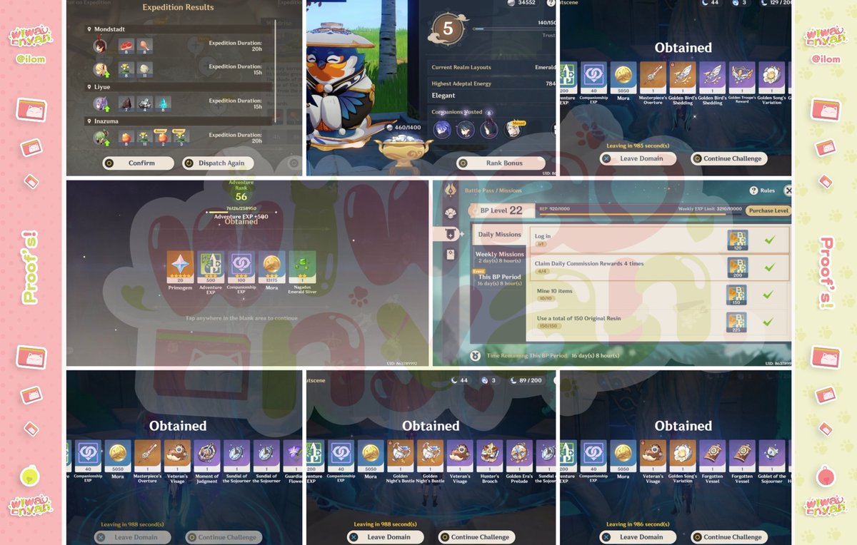 wiwa! 🩷 Genshin WuWa HSR ZZZ joki pilot tweet media