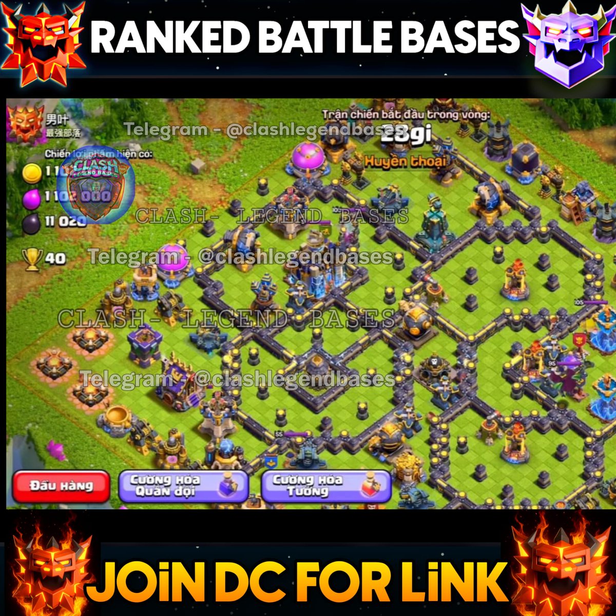 Clash- Legend Bases tweet media