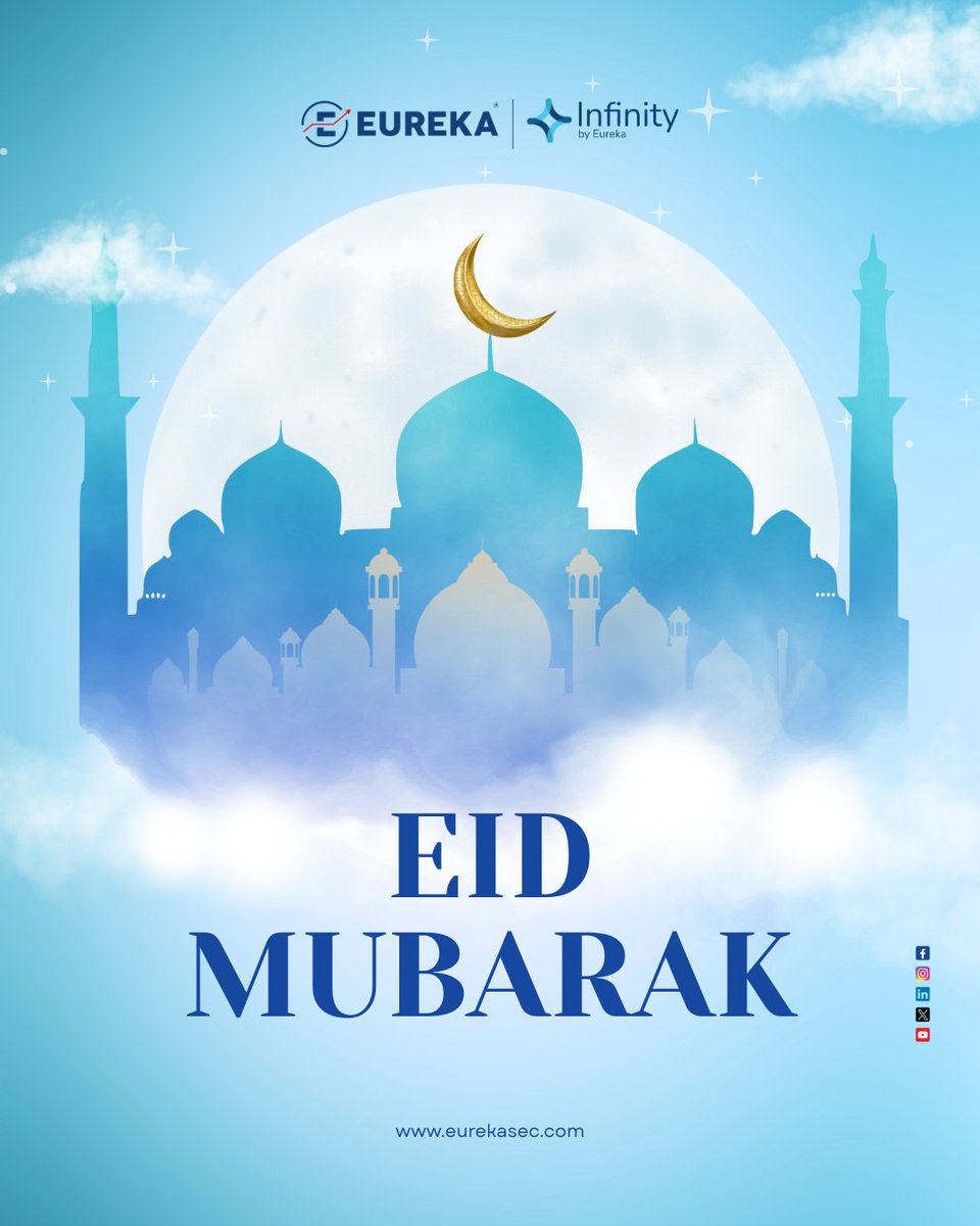 eurekasec's tweet photo. This Eid, let your dreams rise higher—just like your returns. 📈🌙

Eid Mubarak from Eureka!

#EidMubarak #EidWishes #eurekasec #ProsperityAndProgress #eurekaworld #eurekashares #eurekastocks #eurekamf #ipo #fd #sgb #inxga #globalmarket #investment https://t.co/h0QoNK64YC