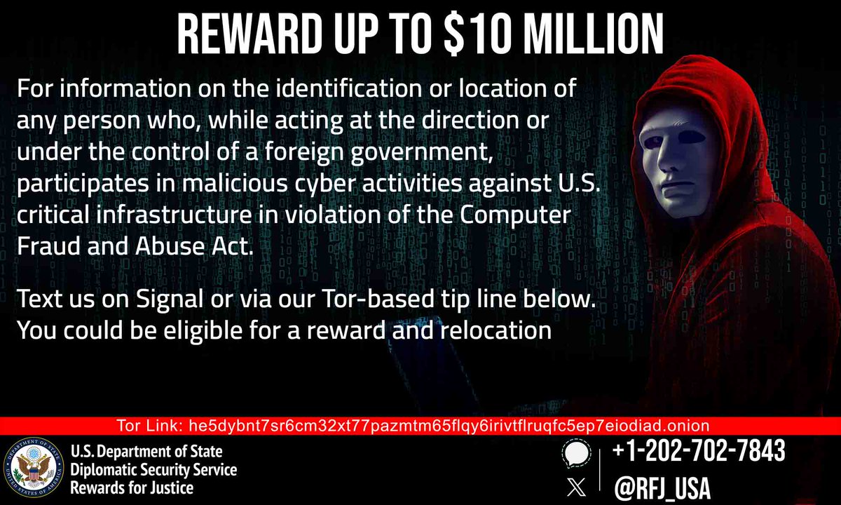 Rewards for Justice tweet media