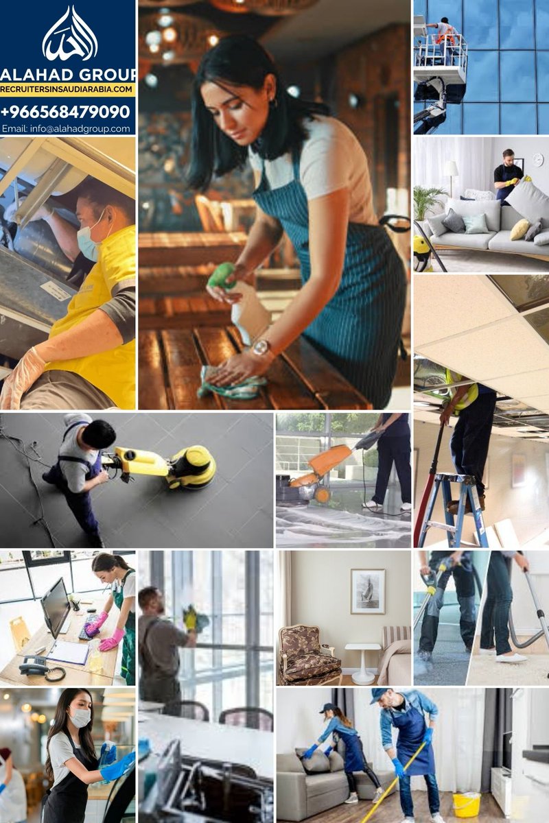 AlahadGroup's tweet image. Leading cleaning manpower supply in Jeddah 🇸🇦
Trained Male &amp;amp; Female Cleaners ✔️
Contact now 👉 wa.me/966568479090
#Jeddah #Cleaning #Manpower #SaudiArabia