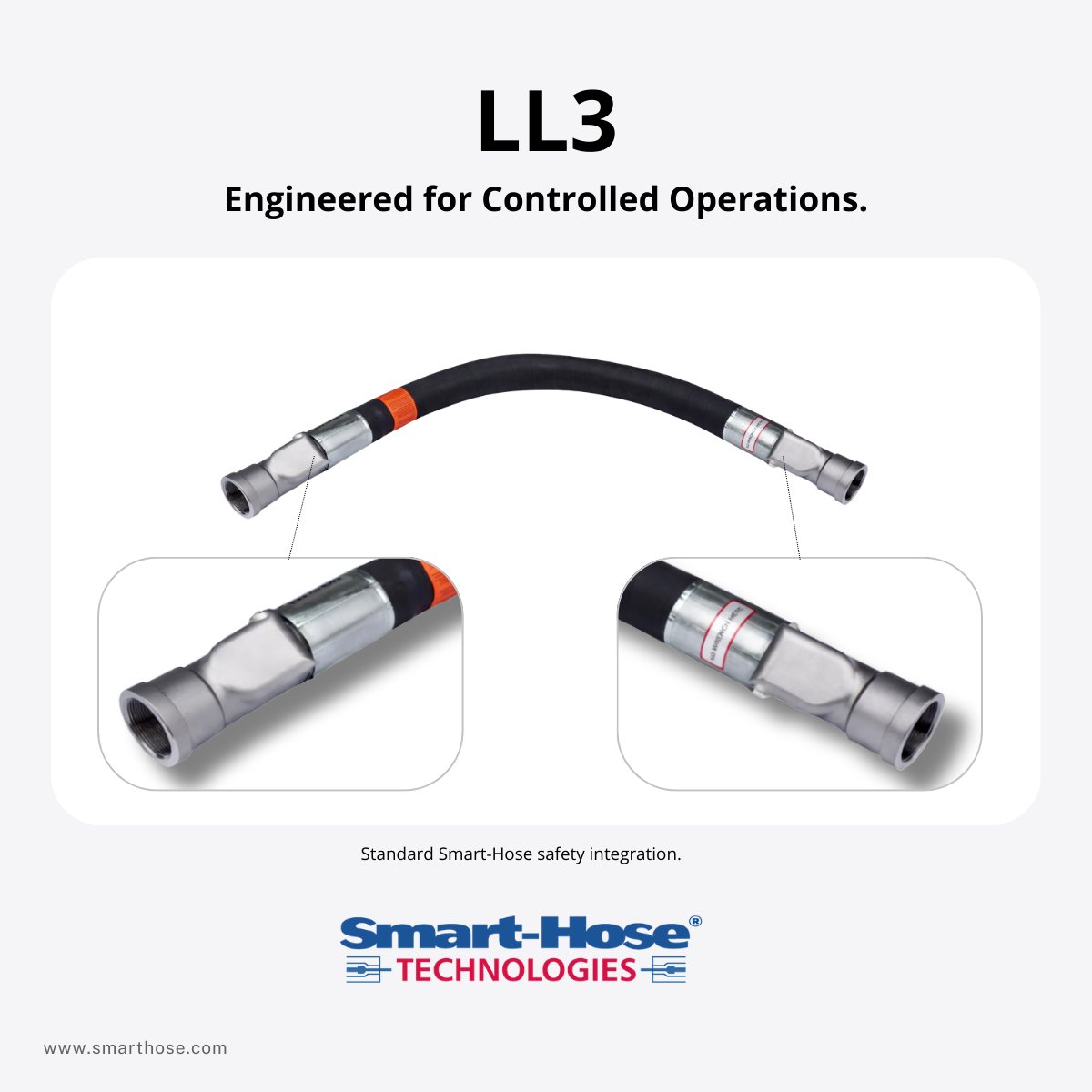 smarthosetech's tweet photo. LL3: Standard Smart-Hose configuration.

Engineered for controlled loading and transfer operations.

https://t.co/S1qsaGj5ze  sales@smarthose.com  1.877.356.6278

#IndustrialGas #ProcessSafety #EngineeredSafety #EngineeredDesign #SmartHose
3.20.26 ja https://t.co/lWugOFJQM9