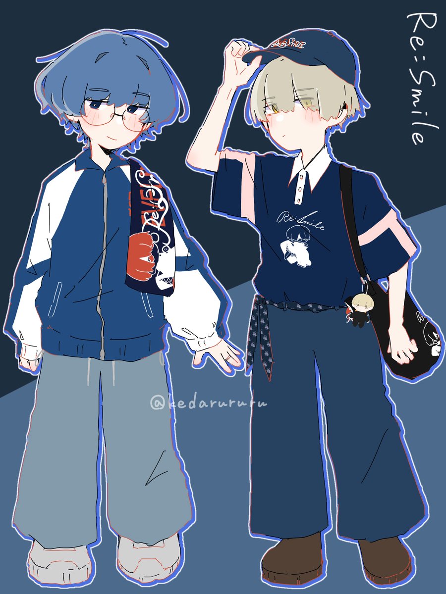 全体的に青色多めで嬉しい〜