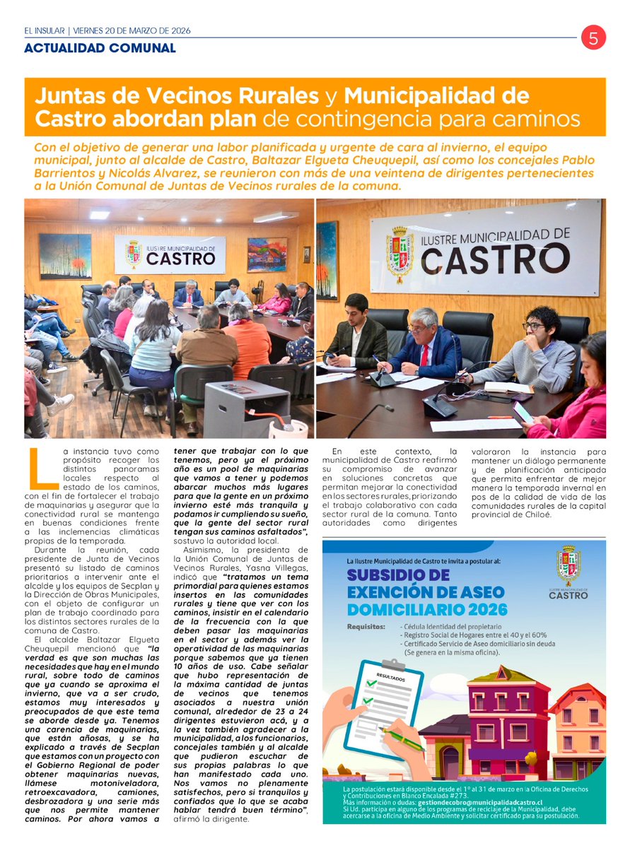 Ilustre Municipalidad de Castro tweet media