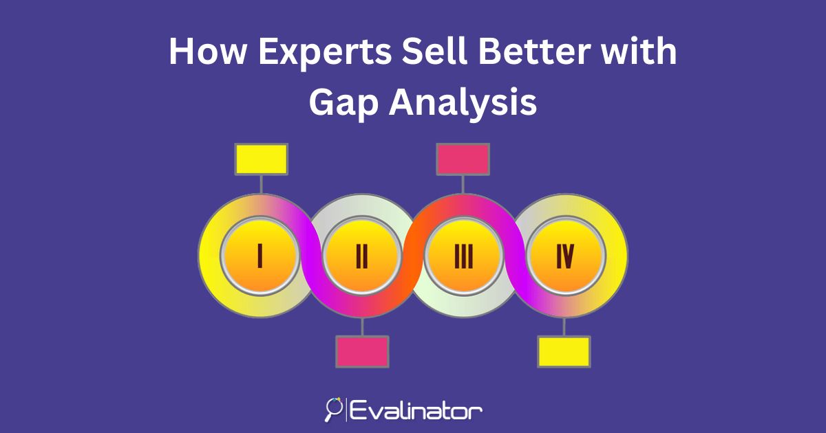 Evalinator's tweet photo. Most experts lose deals not because their solution is wrong, but because clients can’t fully visualize the outcomes.

A gap-analysis helps clients build a bridge to their desired outcome.

https://t.co/Mp9HA5nnqn #consulting #coaching #strategy #roadmap https://t.co/ZPfE2GTl3X