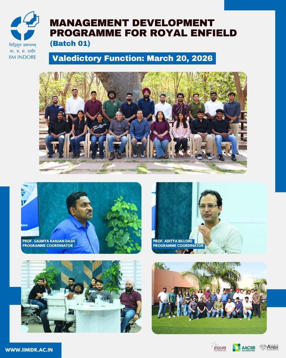 IIM Indore Executive Education tweet media