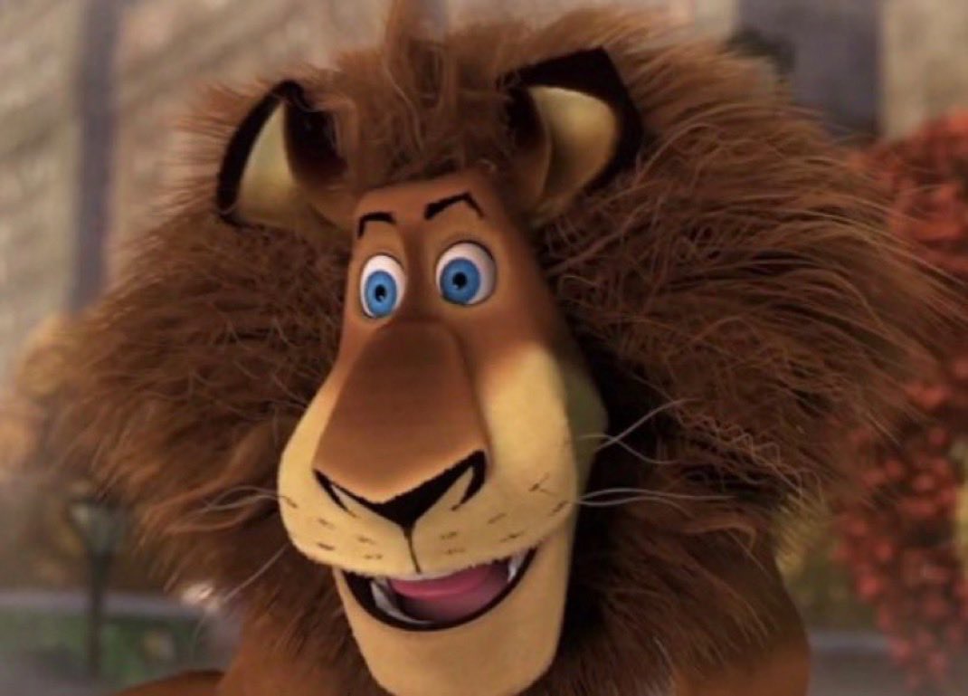 Falaram que ela ta igual o alex de Madagascar quando ficou maluco