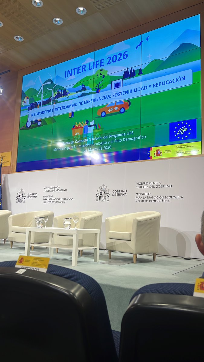 LIFE_POLITEX's tweet photo. On March 11th, @LIFE_POLITEX took part in #INTERLIFE2026 at the @mitecogob 

A great exchange of experiences on sustainability &amp; replication with other #LIFE projects ♻️🌍

#CircularEconomy #EUProjects #Networking https://t.co/VzvURX3C5y