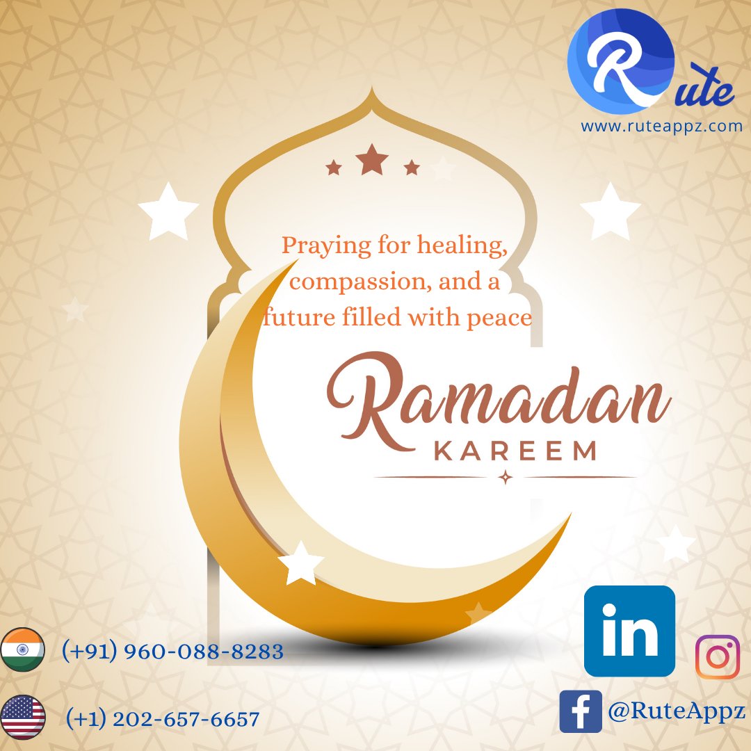 RuteAppz's tweet photo. #RamadanMubarak

May this final day of Ramadan bring hope where there is fear, peace where there is pain, and strength to every soul enduring difficult times. 🤍

#PrayForPeace

#RUTE #RUTEAPPZ #equipped4everygoodwork https://t.co/TFry3Orrzz