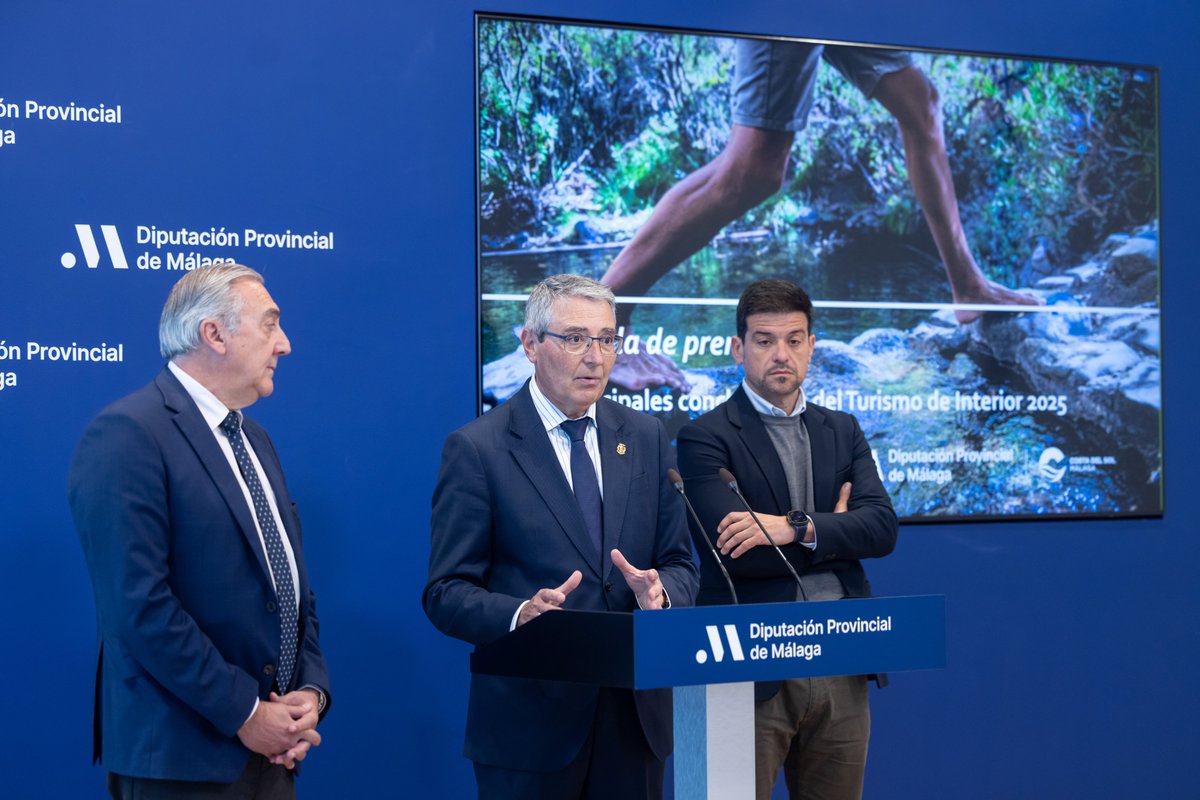 diputacionMLG's tweet image. 🏠 El #turismo de #interior de la #CostadelSol crece en viajeros, impacto económico y empleo y refuerza su liderazgo en Andalucía.

🔝El segmento alcanzó en 2025 los 1.442.500 turistas alojados en el interior de la provincia de Málaga.

🔗 goo.su/3qzn3nB