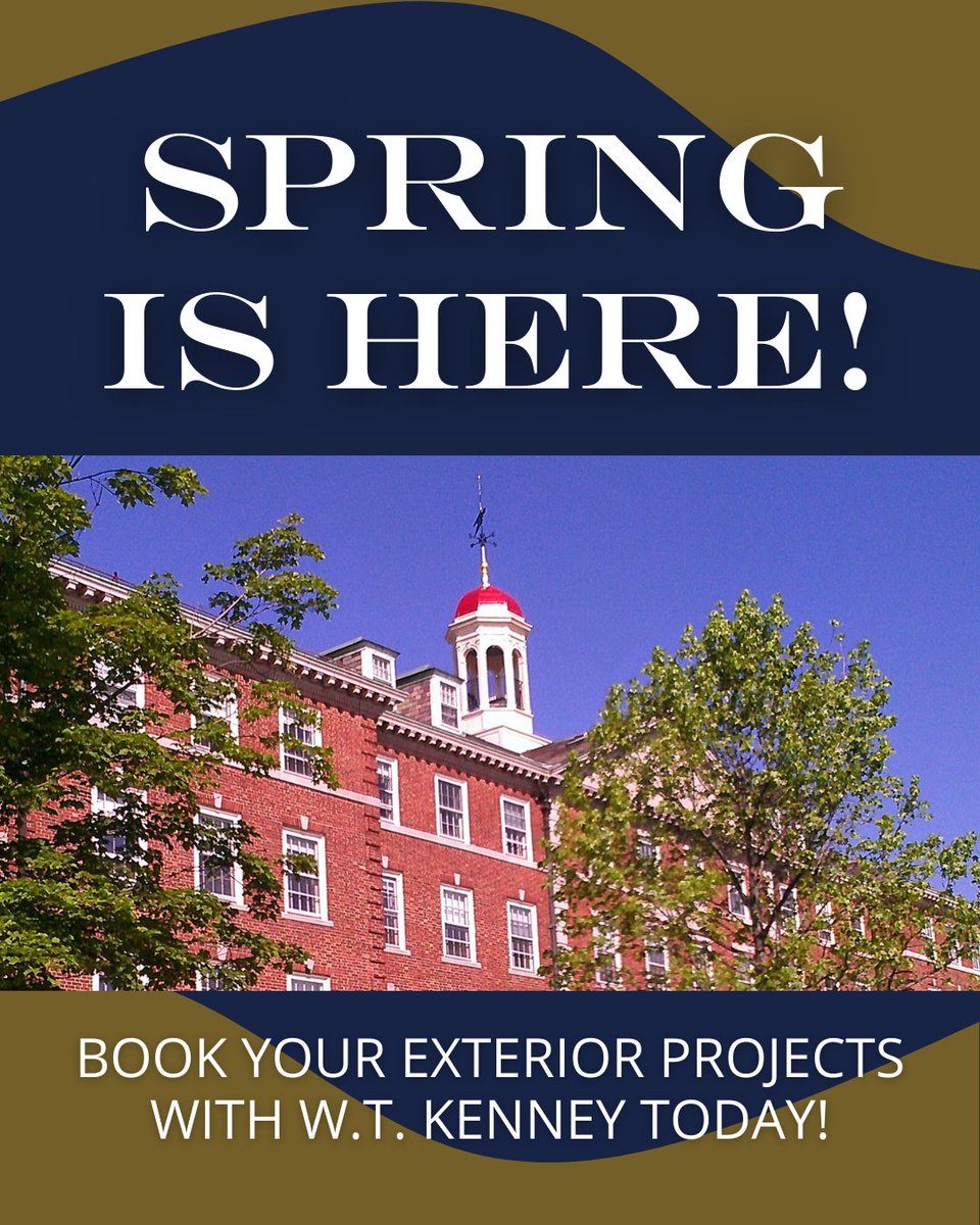 Spring is here, which means it's the ideal season to plan exterior projects. Warmer temperatures and longer days create the right conditions for coatings that protect and enhance your building. 

#WTKenney #SpringProjects #ExteriorPainting #FacilityMaintenance