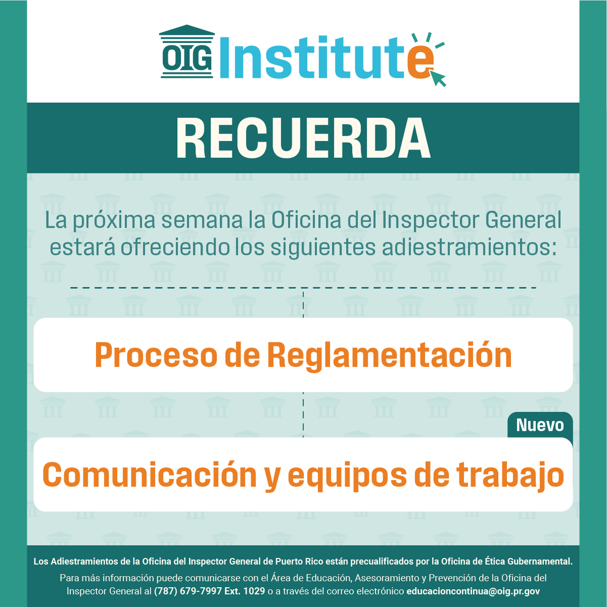 Oficina del Inspector General de Puerto Rico tweet media