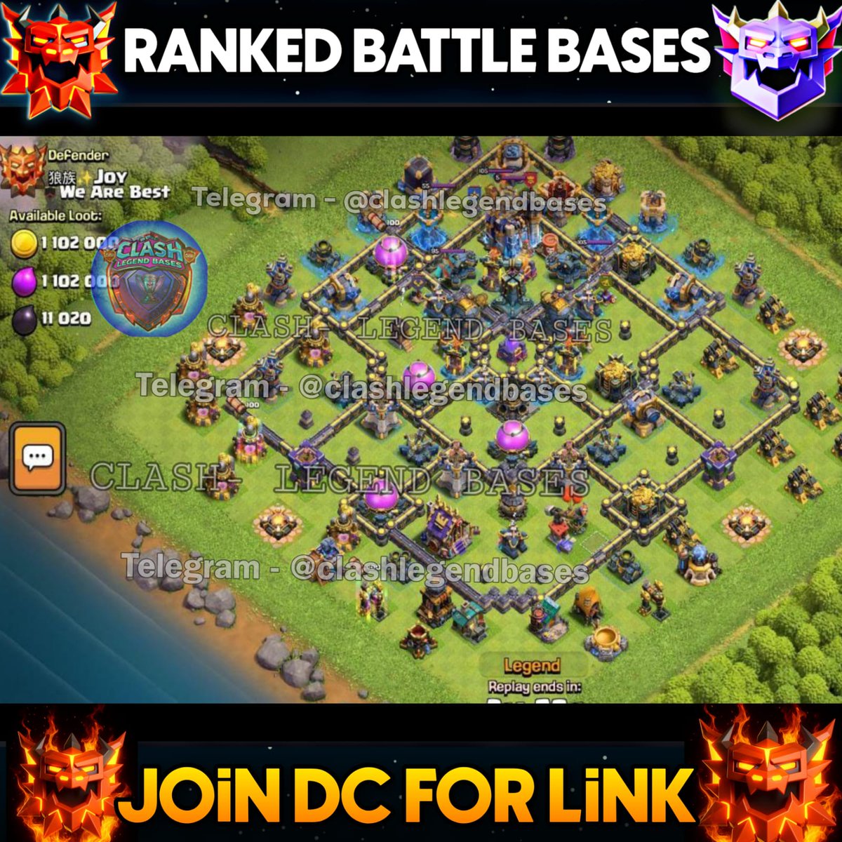 Clash- Legend Bases tweet media