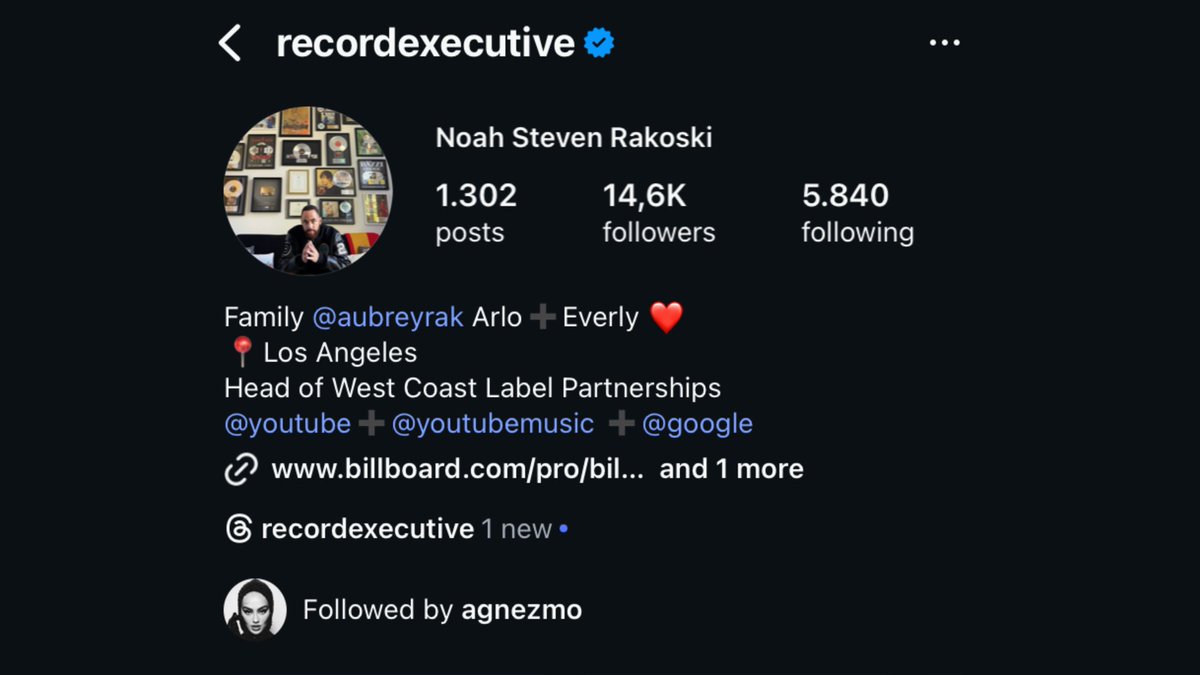 nezaccess's tweet image. Agnez Mo has recently become mutual with Noah Rakoski on Instagram. He’s the Head of West Coast Label Relations for YouTube Music at Google and a powerhouse executive in the music industry.

#AGNEZMO #Instagram #NezAccess ⚷