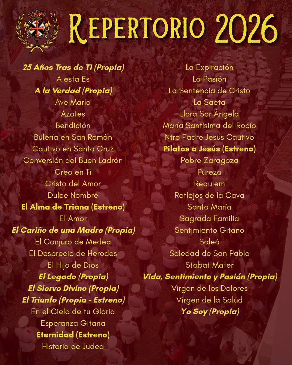 Repertorio 2️⃣0️⃣2️⃣6️⃣

#VidaSentimientoYPasion 📿