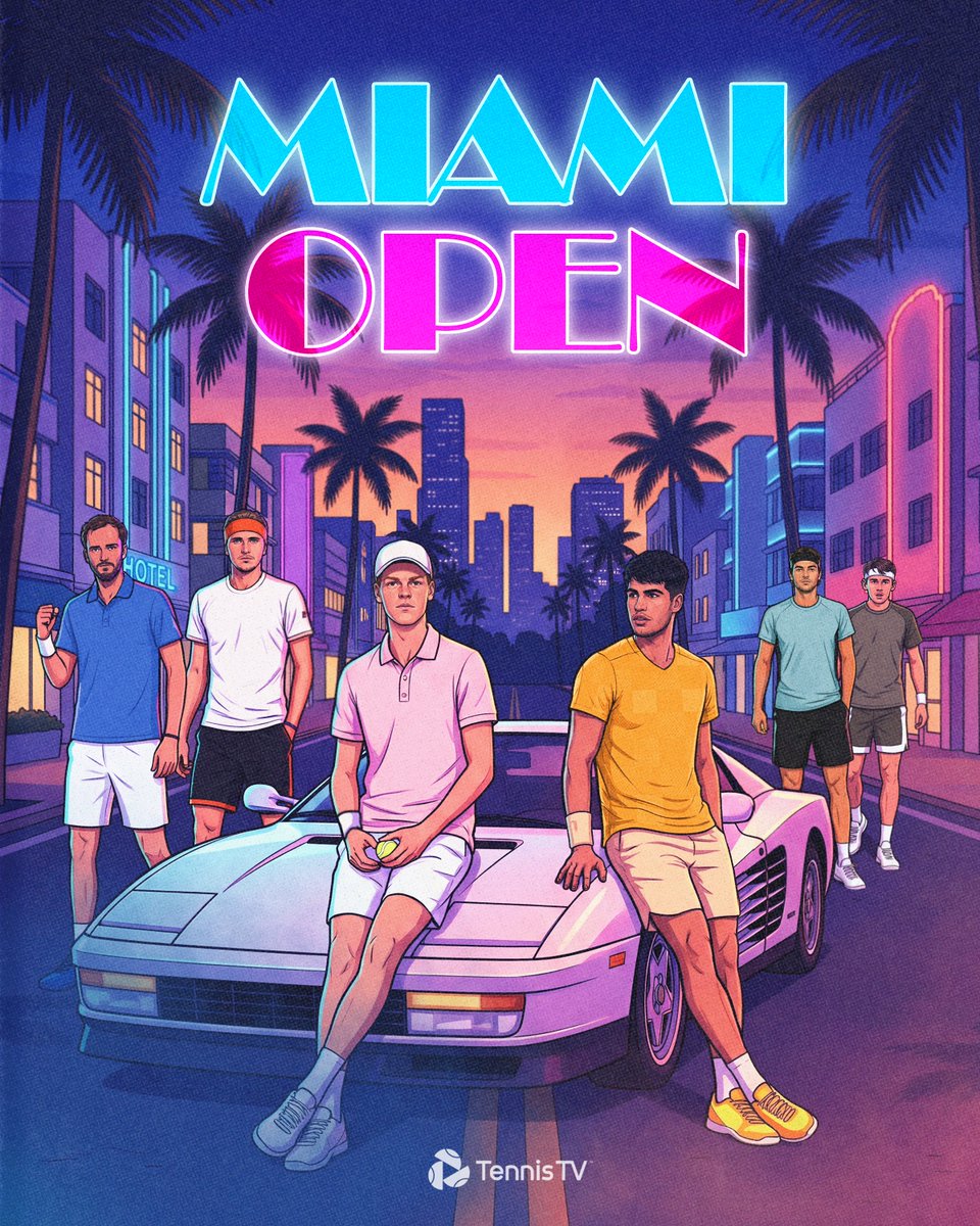 Miami Vibes 💙🩷 #MiamiOpen