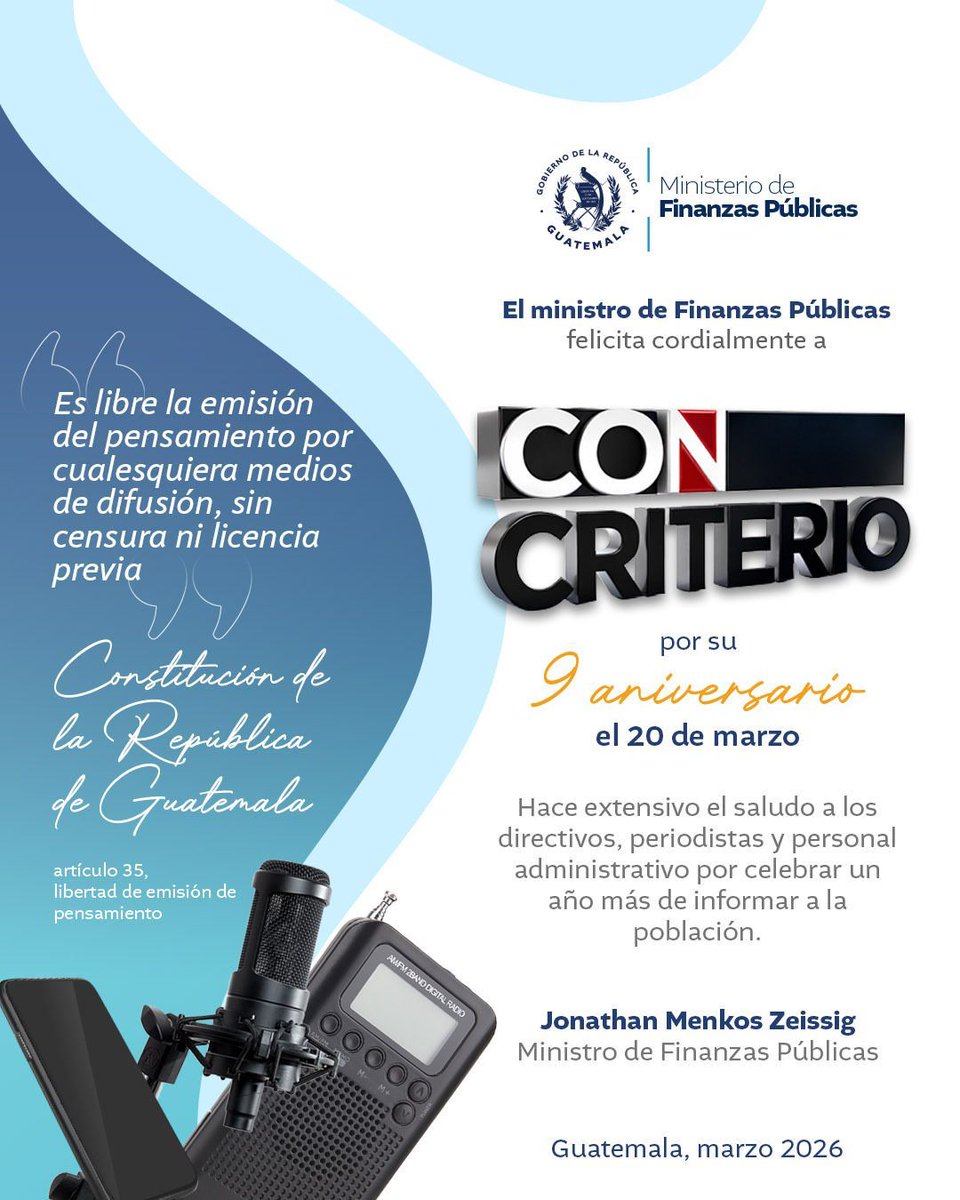 Ministerio de Finanzas Públicas tweet media