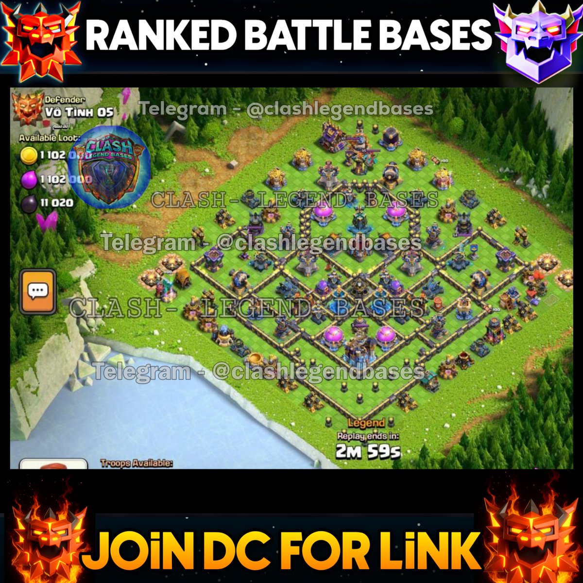 Clash- Legend Bases tweet media