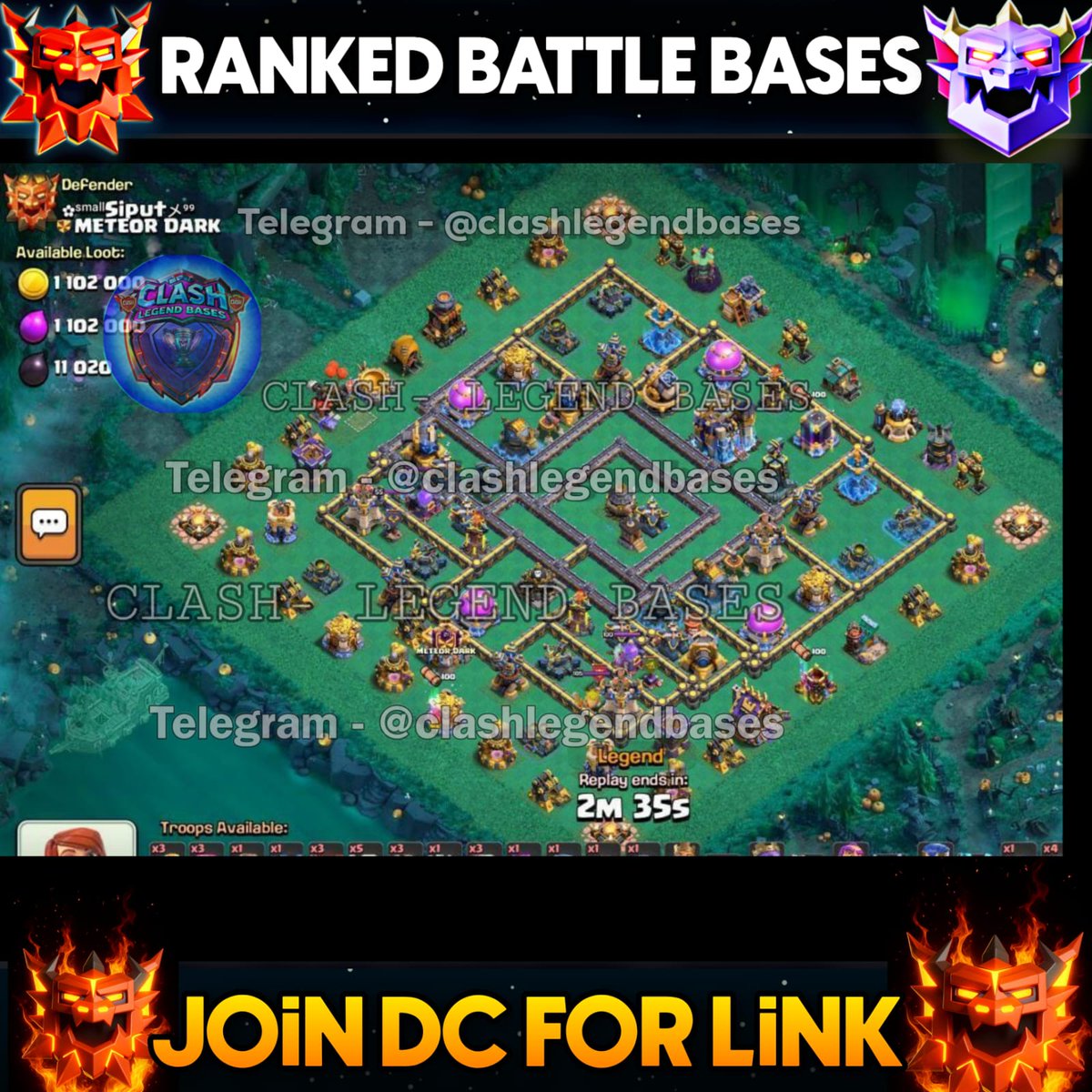 Clash- Legend Bases tweet media