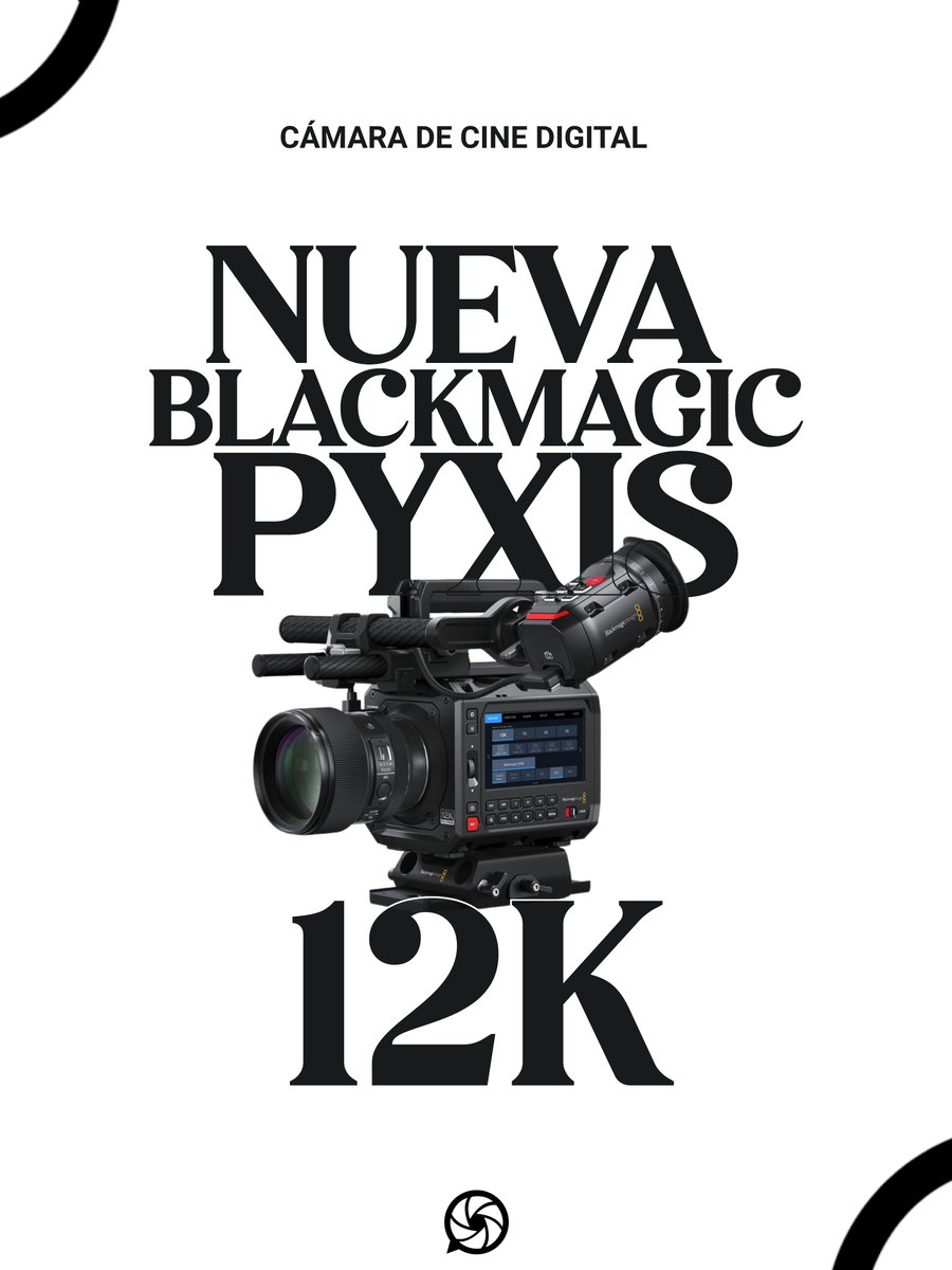 Camaralia's tweet photo. 🎬 Una sola cámara. Todos los rodajes.
La PYXIS 12K se adapta a cualquier producción: handheld, gimbal, drone o cine rig.
👉 Descúbrela ahora
Todo en https://t.co/JgWsqfMPkE
#PYXIS12K #BlackmagicDesign #Filmmaking #CineDigital #VideoProduction https://t.co/AZKiDDMsYm