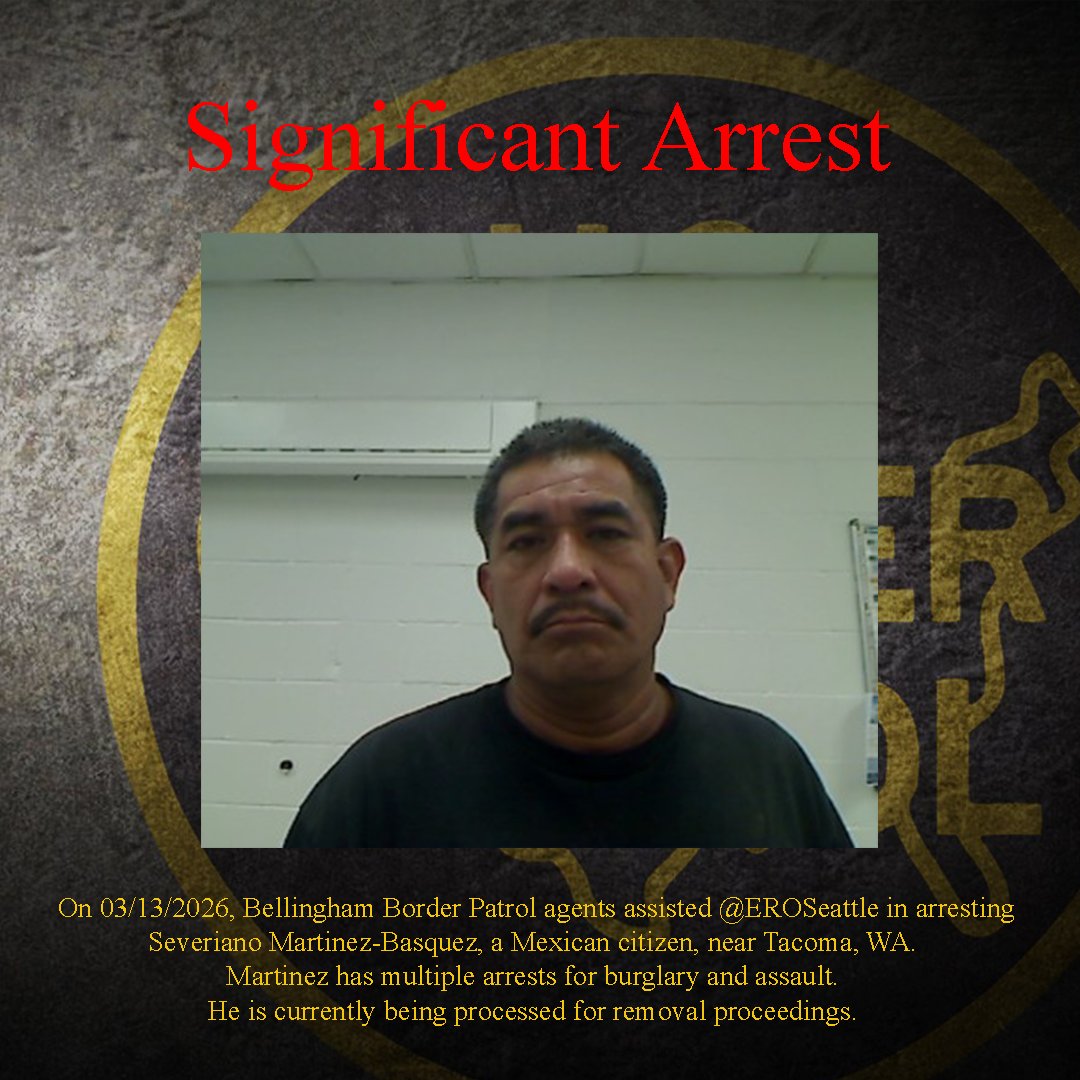 US Border Patrol Chief Patrol Agent Blaine Sector tweet media