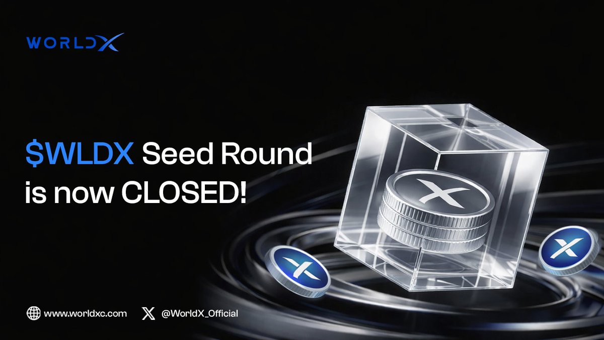 $WLDX seed round is now CLOSED. 🚀

Huge thank you to everyone who showed up early and believed in the vision.

TGE April 1!
We’re just getting started.