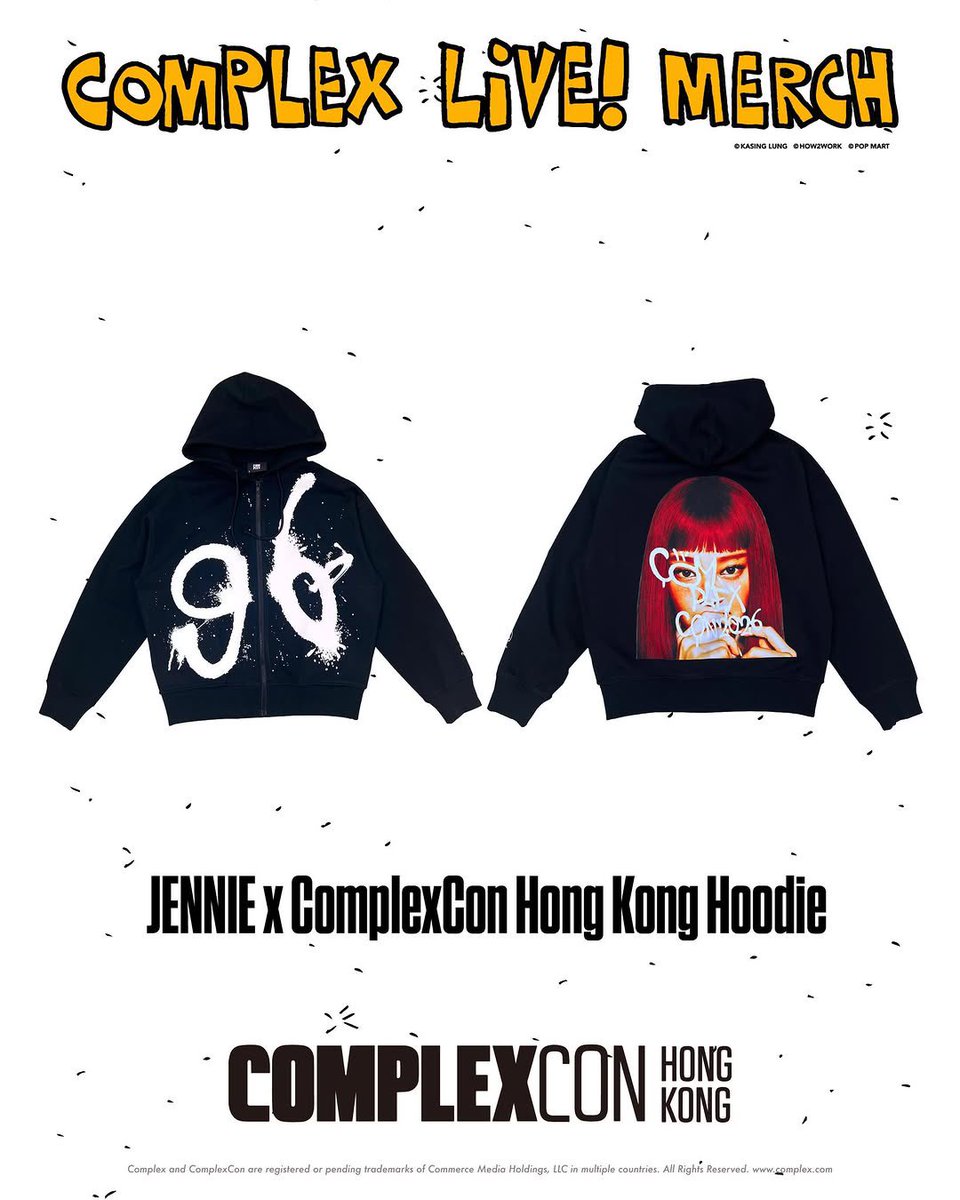 Atualização de COMPLEX Chinese com a merch oficial de Jennie para