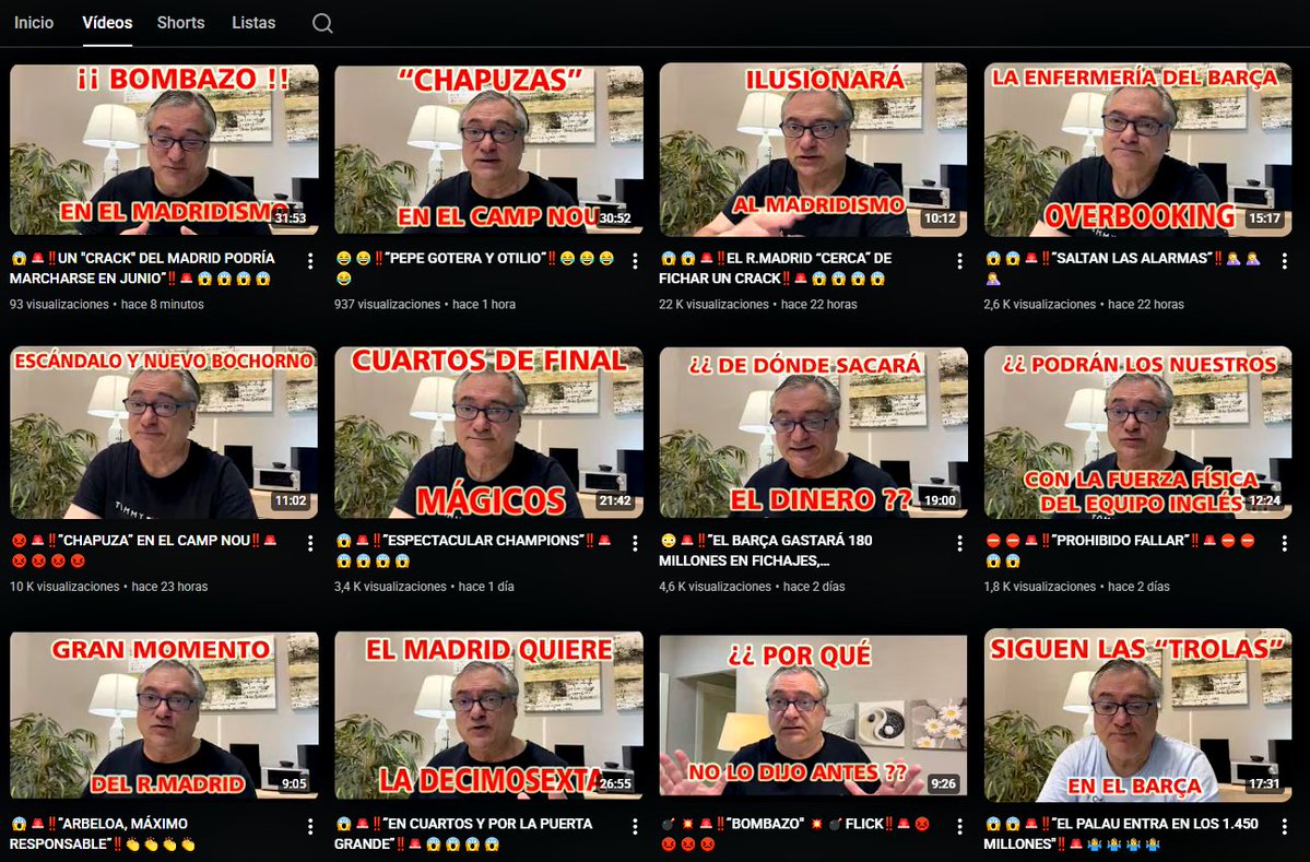 Te das cuenta la basura de persona que es cuando juró por sus padres difuntos que no iba a opinar más del Barça si Laporta salía reelegido.

Y ahí lo tienes, como siempre en su rutina como si nada.