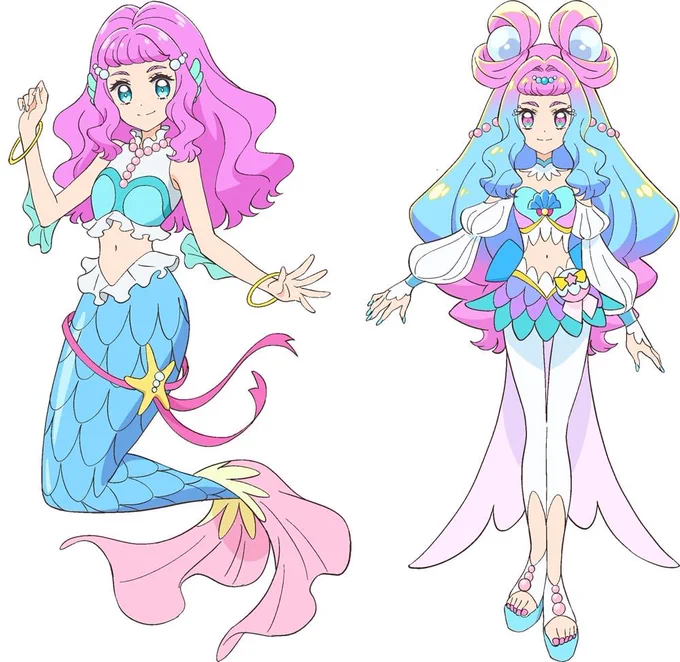 キュアラメールが青キュアって事は、ローラは青魚の人魚