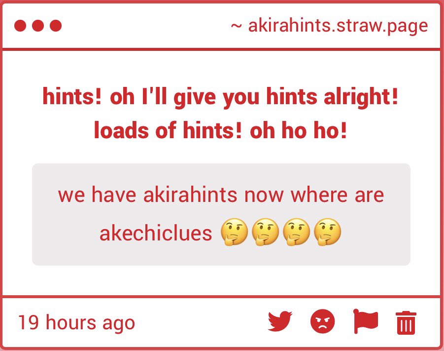 Akira Hints! tweet media