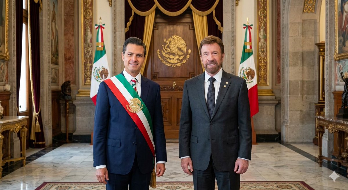 El día que <a href="/EPN/">Enrique Peña Nieto</a> salvó a México #ChuckNorris