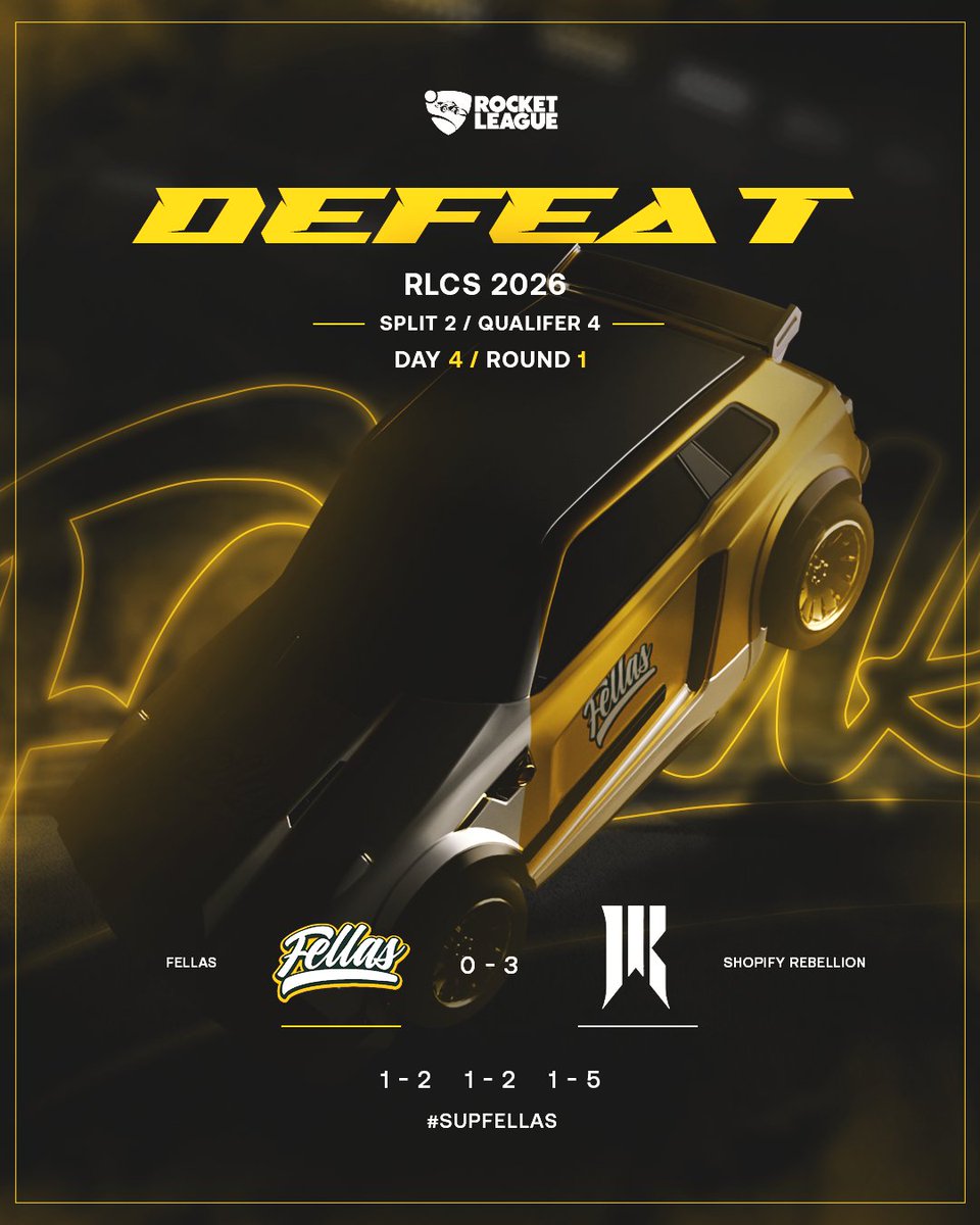Fellas fall to <a href="/ShopifyRebels/">Shopify Rebellion</a> 0-3
Lowers run 🔜 twitch.tv/sleaper56