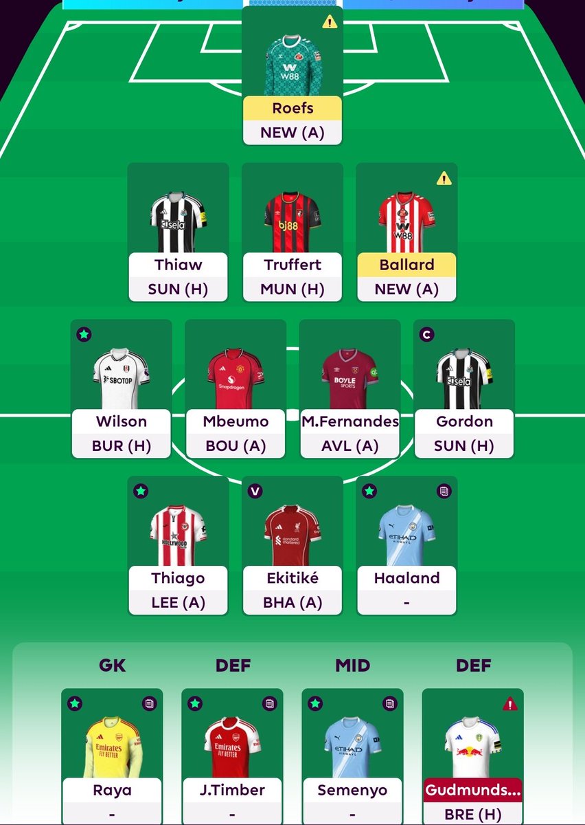 FantasyUruguay's tweet photo. 🔒 Equipo del #FPL cerrado para el administrador @teche89 para la #GW31 de la #PremierLeague

2FT 
#Gordon 🔄 #Rice
#Thiaw 🔄 #Guehi

©️ #Gordon  vs #SUN (V)

#FPLCommunity #FPLenEspañol https://t.co/cdLzlgYMIr
