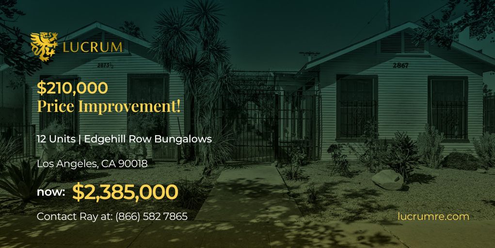 LucrumRE's tweet photo. 𝗣𝗿𝗶𝗰𝗲 𝗜𝗺𝗽𝗿𝗼𝘃𝗲𝗺𝗲𝗻𝘁: 𝟭𝟮 𝗨𝗻𝗶𝘁𝘀 | 𝗘𝗱𝗴𝗲𝗵𝗶𝗹𝗹 𝗥𝗼𝘄 𝗕𝘂𝗻𝗴𝗮𝗹𝗼𝘄𝘀 | 𝗟𝗼𝘀 𝗔𝗻𝗴𝗲𝗹𝗲𝘀, 𝗖𝗔
𝗜𝗻𝘃𝗲𝘀𝘁 𝘄𝗶𝘁𝗵 𝗖𝗼𝗻𝗳𝗶𝗱𝗲𝗻𝗰𝗲

𝗦𝗶𝗴𝗻𝗶𝗳𝗶𝗰𝗮𝗻𝘁 $𝟮𝟭𝟬,𝟬𝟬𝟬 𝗣𝗿𝗶𝗰𝗲 𝗜𝗺𝗽𝗿𝗼𝘃𝗲𝗺𝗲𝗻𝘁! https://t.co/VJVjTibYFA