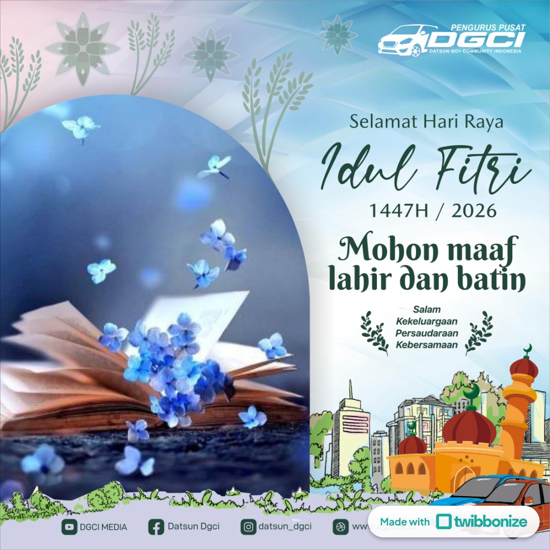 untaian__doa's tweet photo. Selamat Hari Raya Idul Fitri 1447 H
Minal Aidin Wal Faizin 
Mohon Maaf Lahir dan Batin. 

#iedmubarak https://t.co/UI3TLKvmGx