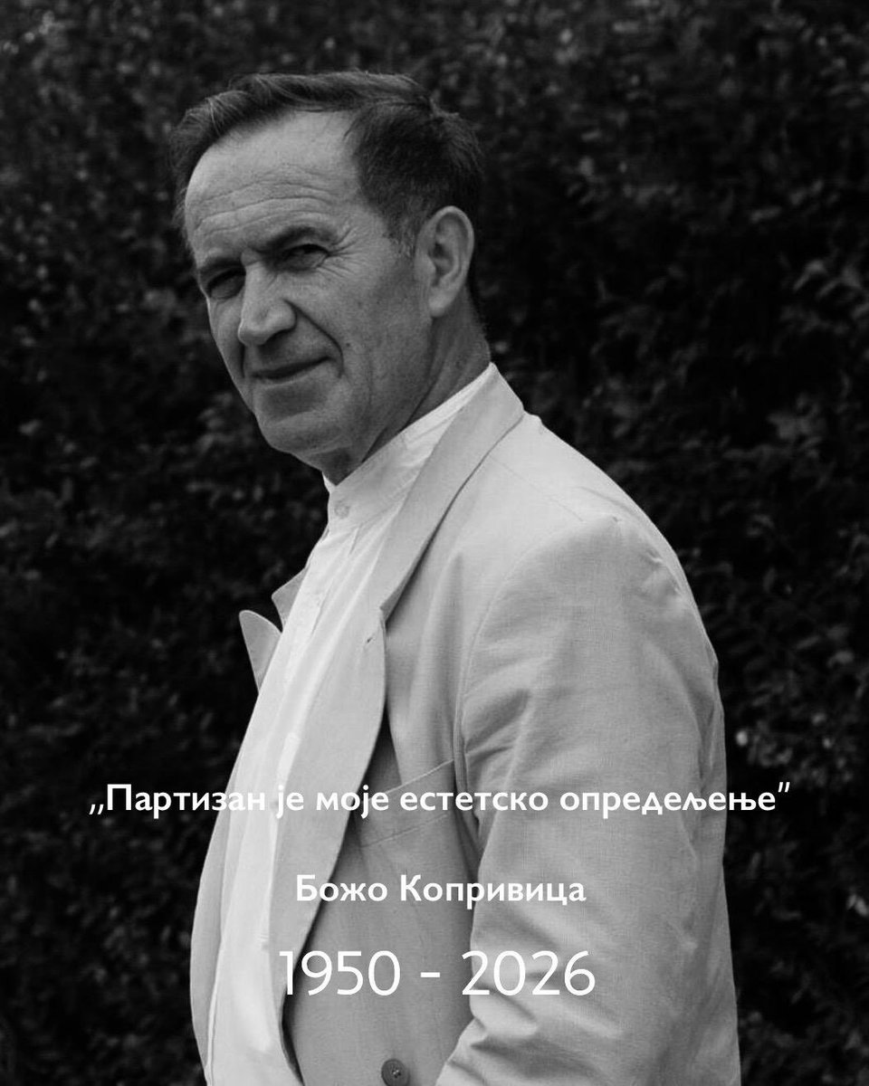 Otišao je jedan od najvećih. Ostaju zauvijek naši razgovori i večeri koje si učinio nezaboravnim 🖤