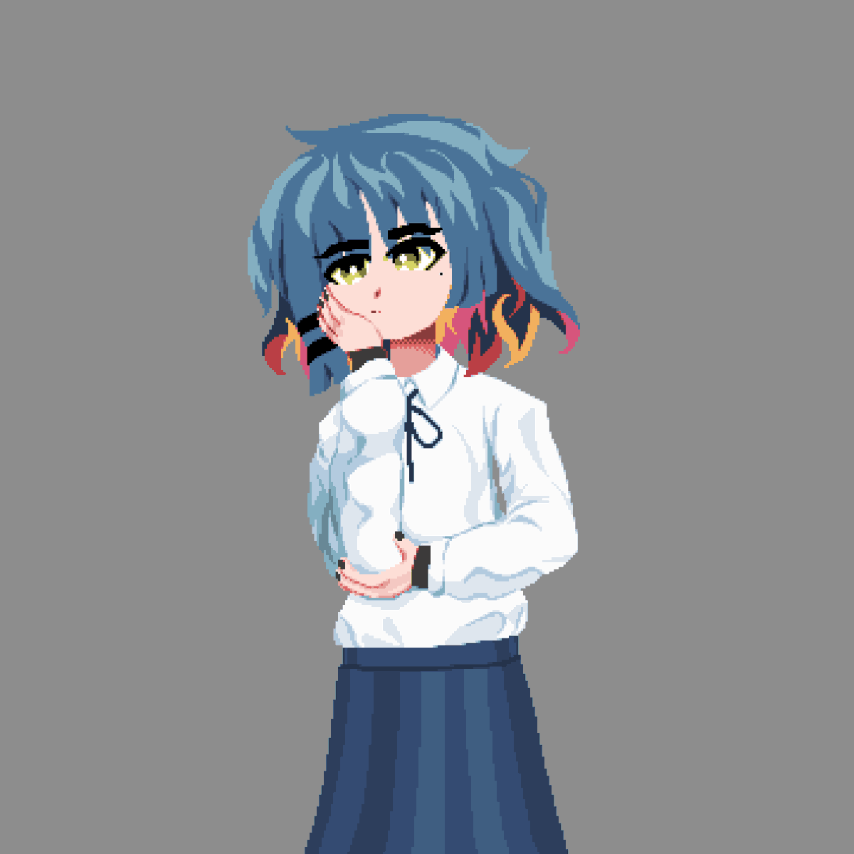 Abbiesmal ◆ stacking squares 🩷🟨🟦 tweet media