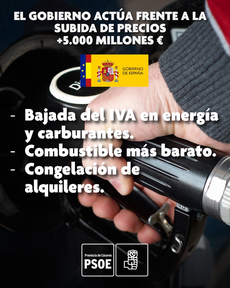 PSOE provincia de Cáceres tweet media