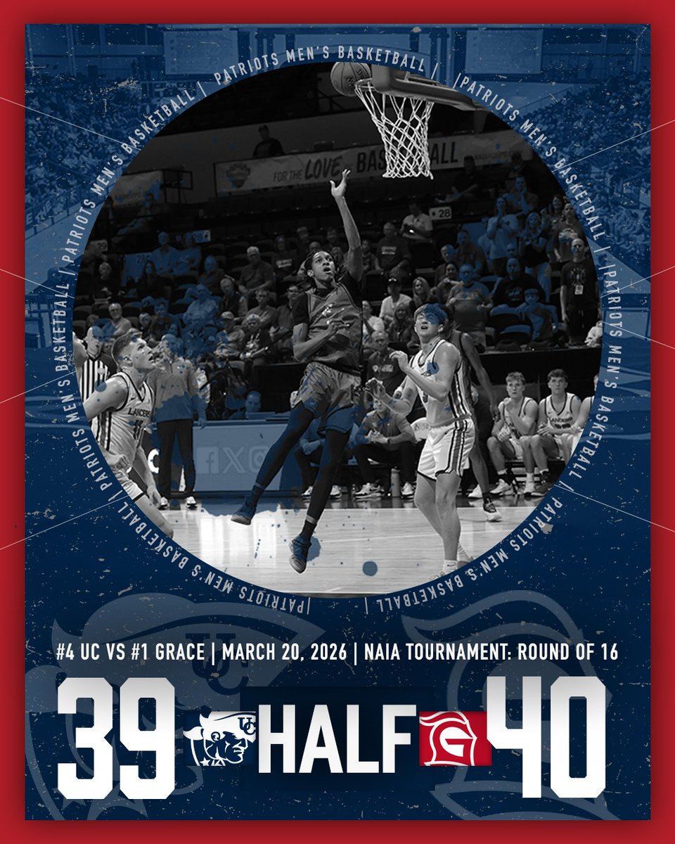 UCMBB's tweet photo. One-point game at the break!!

Duke: 9 pts, 2 ast, 1 reb
Harris: 8 pts, 3 reb
Robinson: 2 pts, 3 stl, 2 ast, 1 reb

#OneBigTeam #NAIAMBB #BattleForTheRedBanner https://t.co/2PfitfPKyT