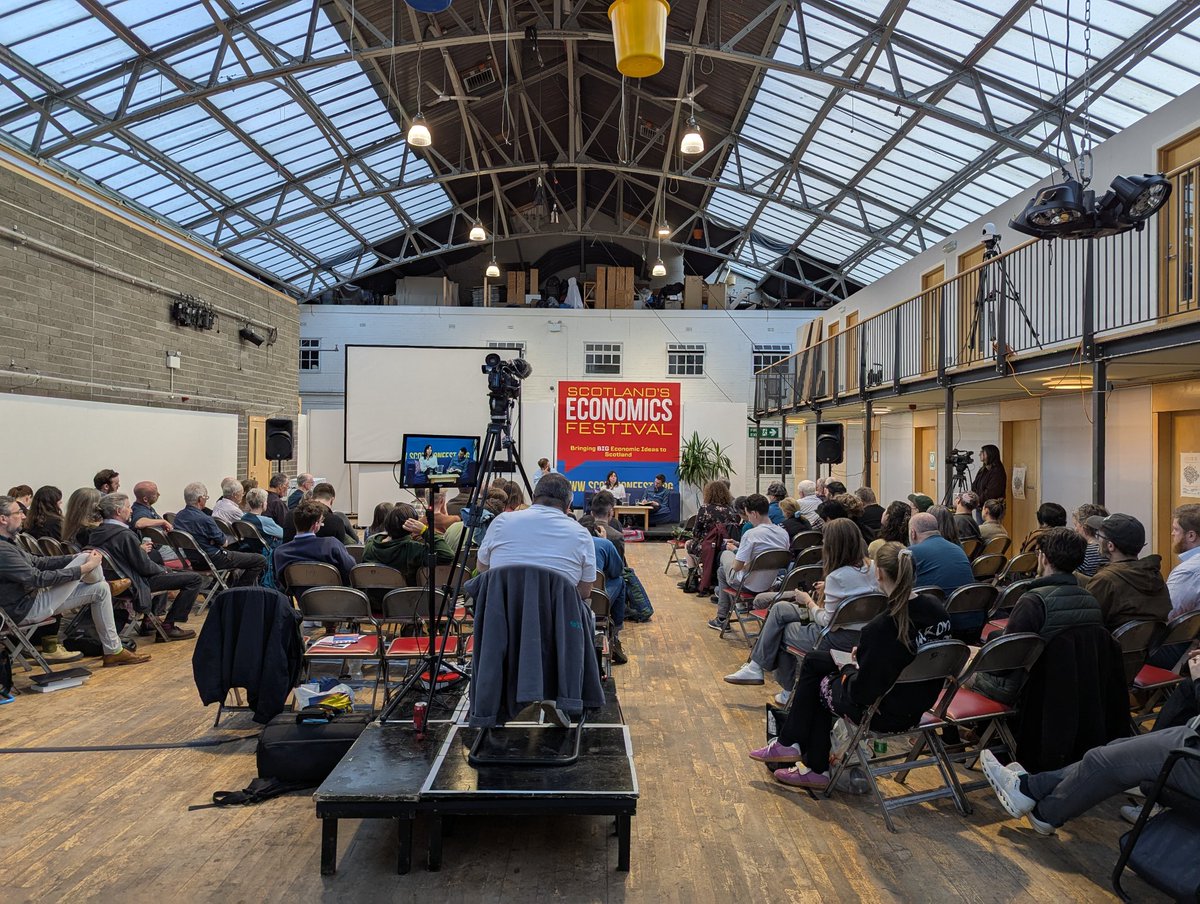 Very impressive Scottish Economics Festival in Edinburgh, currently discussing land and economics.

I'll be on tomorrow night talking capitalism and war - get tickets <a href="/ScotEconFest/">Scotland's Economics Festival</a>.